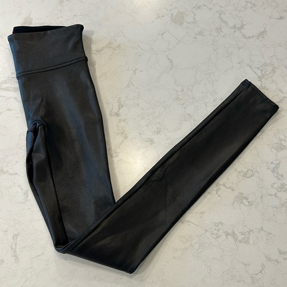 SPANX Faux Leather Leggings XS Tall Black Pants - Picture 15 of 15